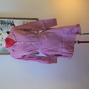 NWT Asymmetric Red Gingham Dress